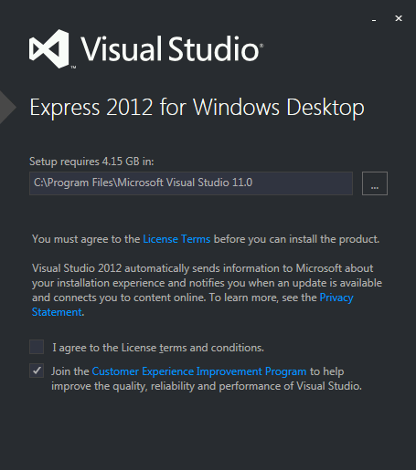 Microsoft Visual Studio 2012 Express